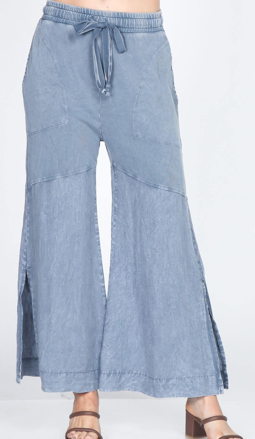 Luxury Linen Wide Leg Pants Made in USA