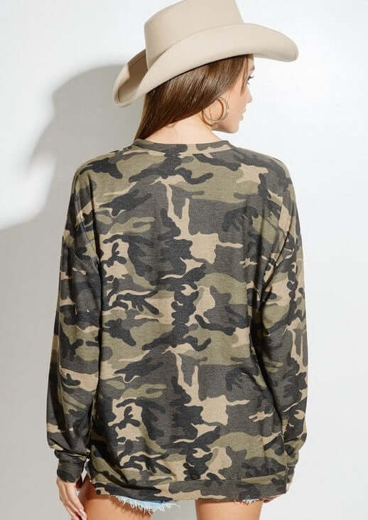 Hang Out Camo Top Made in USA
