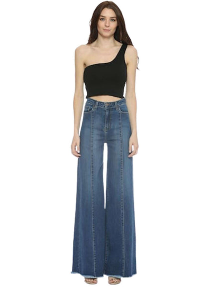 High Waist Flare Leg Denim Jeans