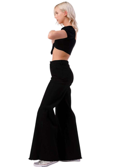 High Waist Flare Leg Denim Jeans