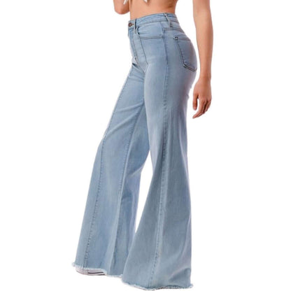 High Waist Flare Leg Denim Jeans