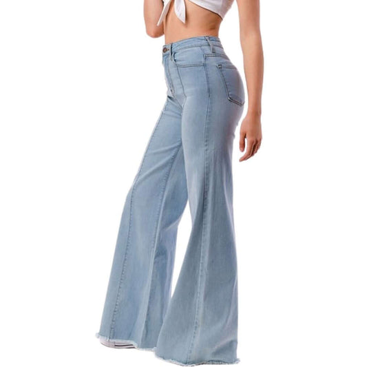 High Waist Flare Leg Denim Jeans