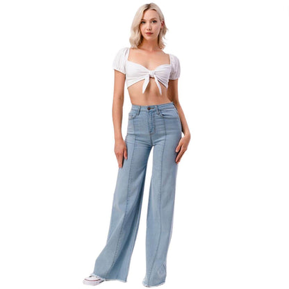 High Waist Flare Leg Denim Jeans