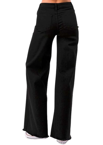 High Waist Flare Leg Denim Jeans