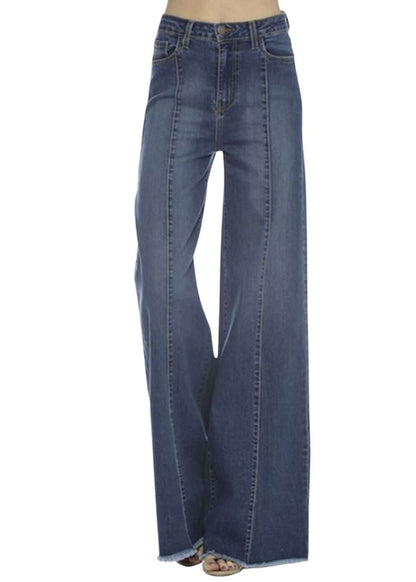 High Waist Flare Leg Denim Jeans