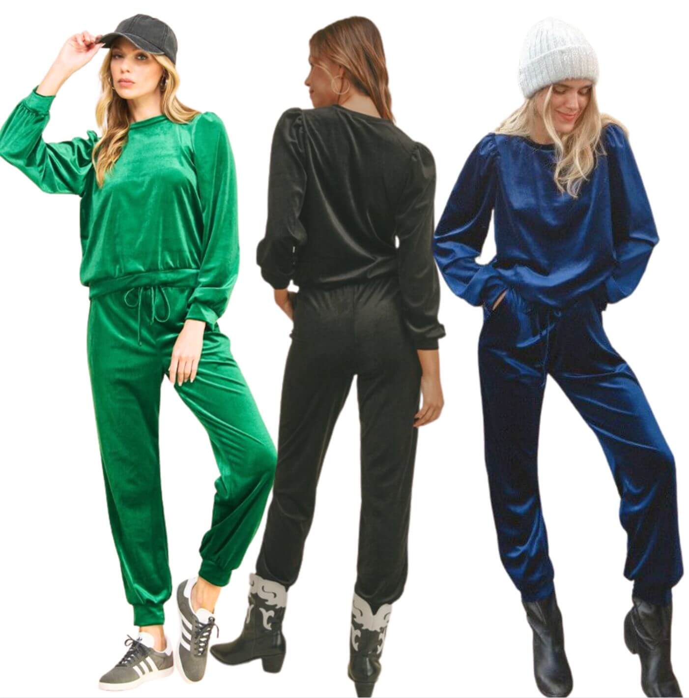 Glam Velour Track Suit