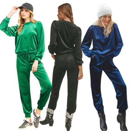 Glam Velour Track Suit