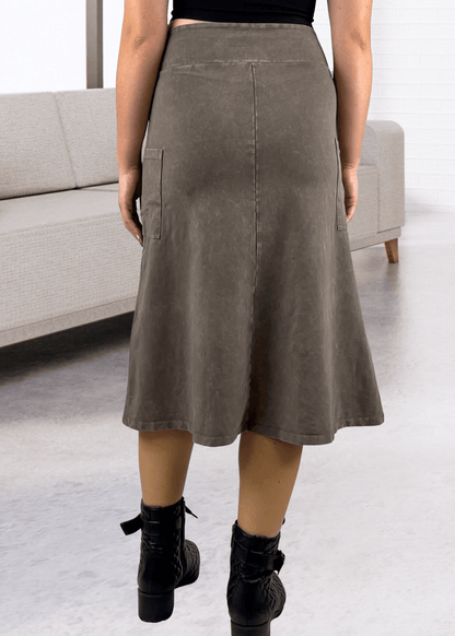 Alyssa Very Versatile Cotton Skirt Pink Denim