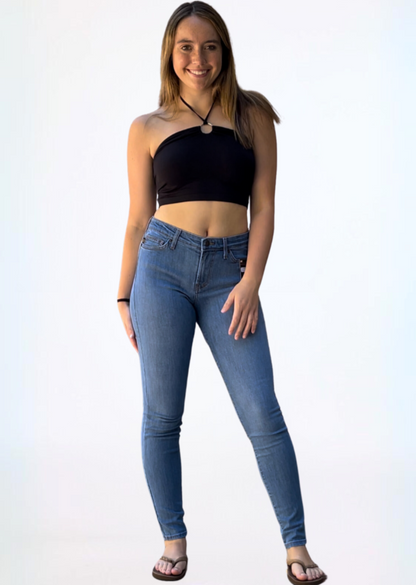 O-Ring Halter Cropped Top