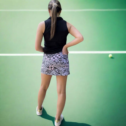 Court Skort in Mesmerized Print Made in USA