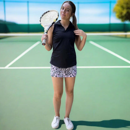 Court Skort in Mesmerized Print Made in USA