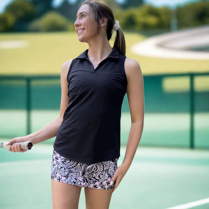 Court Skort in Mesmerized Print Made in USA