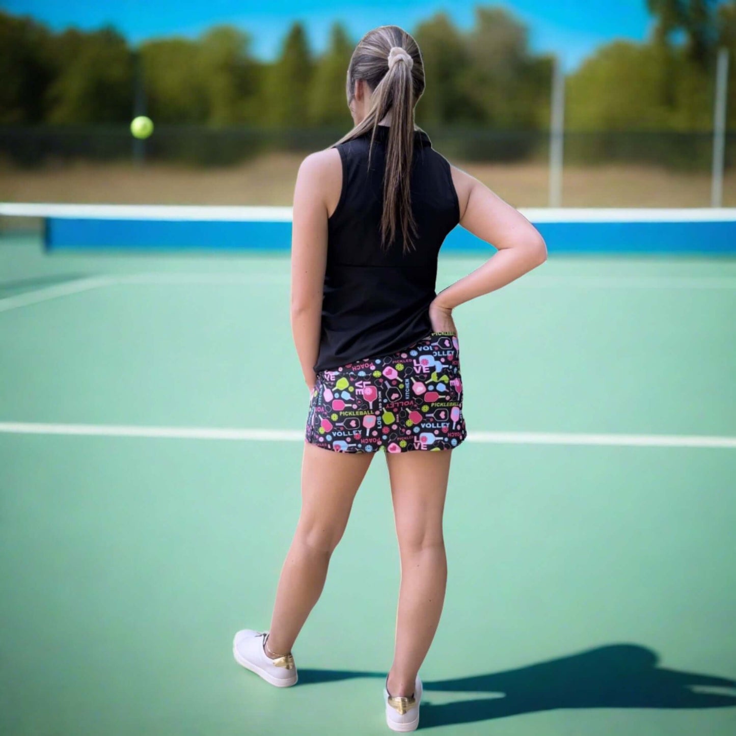 Court Skort in Pickleball Print Made in USA