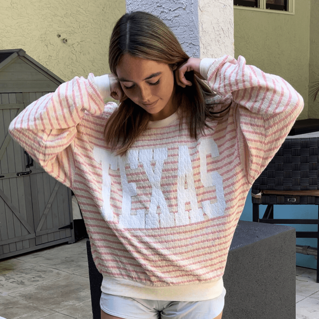 Graphic TEXAS Oversized Sweatshirt Made in USA