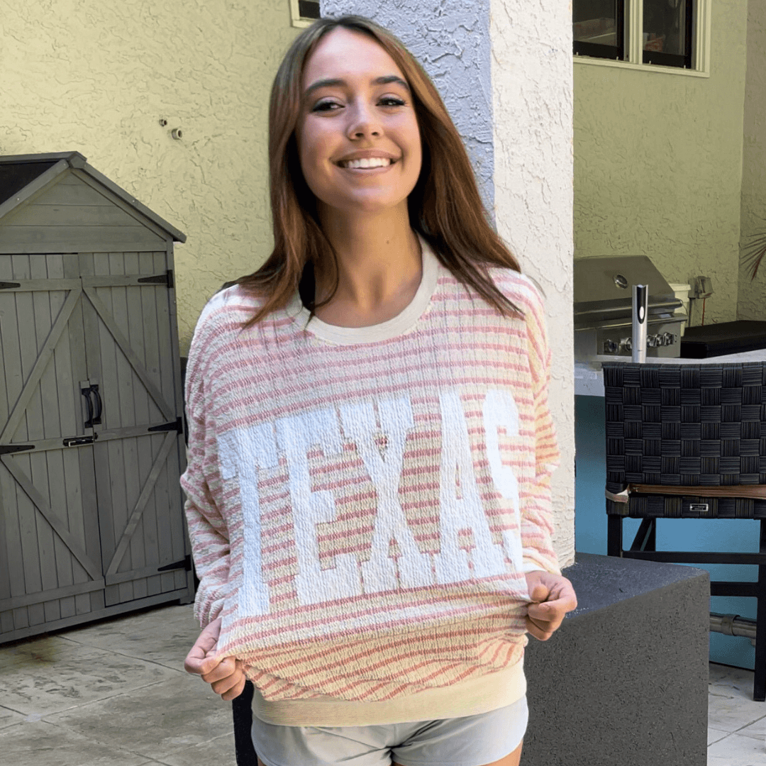 Graphic TEXAS Oversized Sweatshirt Made in USA
