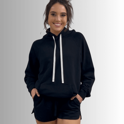 Annie All Cotton French Terry Shorts Denim Blue