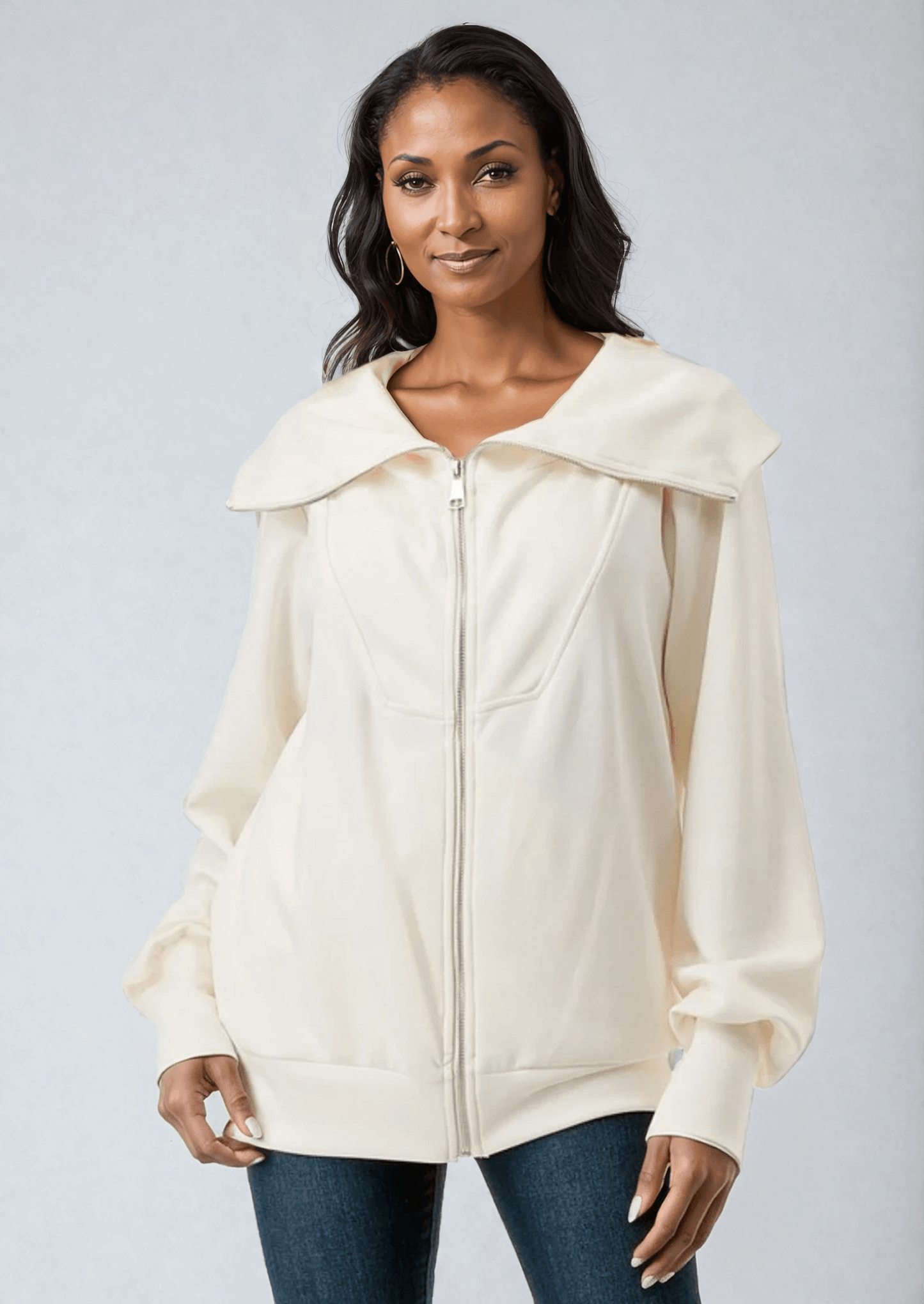 Nylah Dreamy Soft Big Collar Jacket