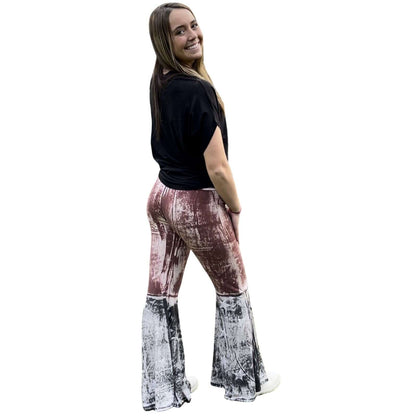 Distorted Patriotic Flare Pants Made in USA