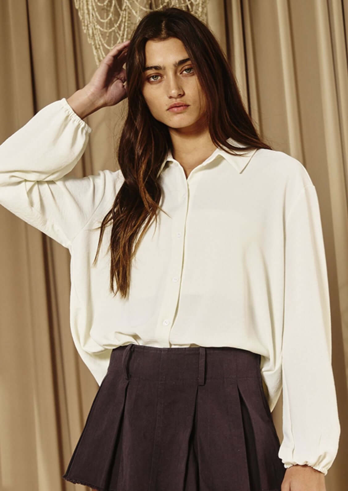 Simple & Stylish Button Down Blouse