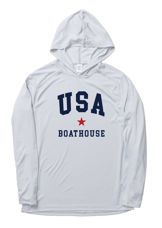 Unisex UV Protection USA Long Sleeve Hoodie