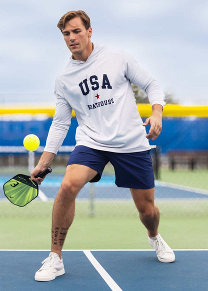 Unisex UV Protection USA Long Sleeve Hoodie