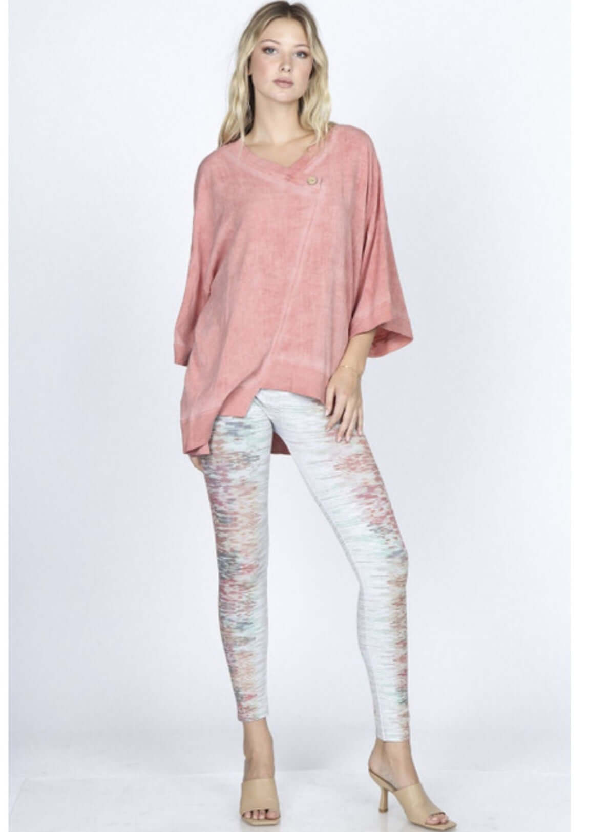 Oil Washed Oversized Tunic Made in USA